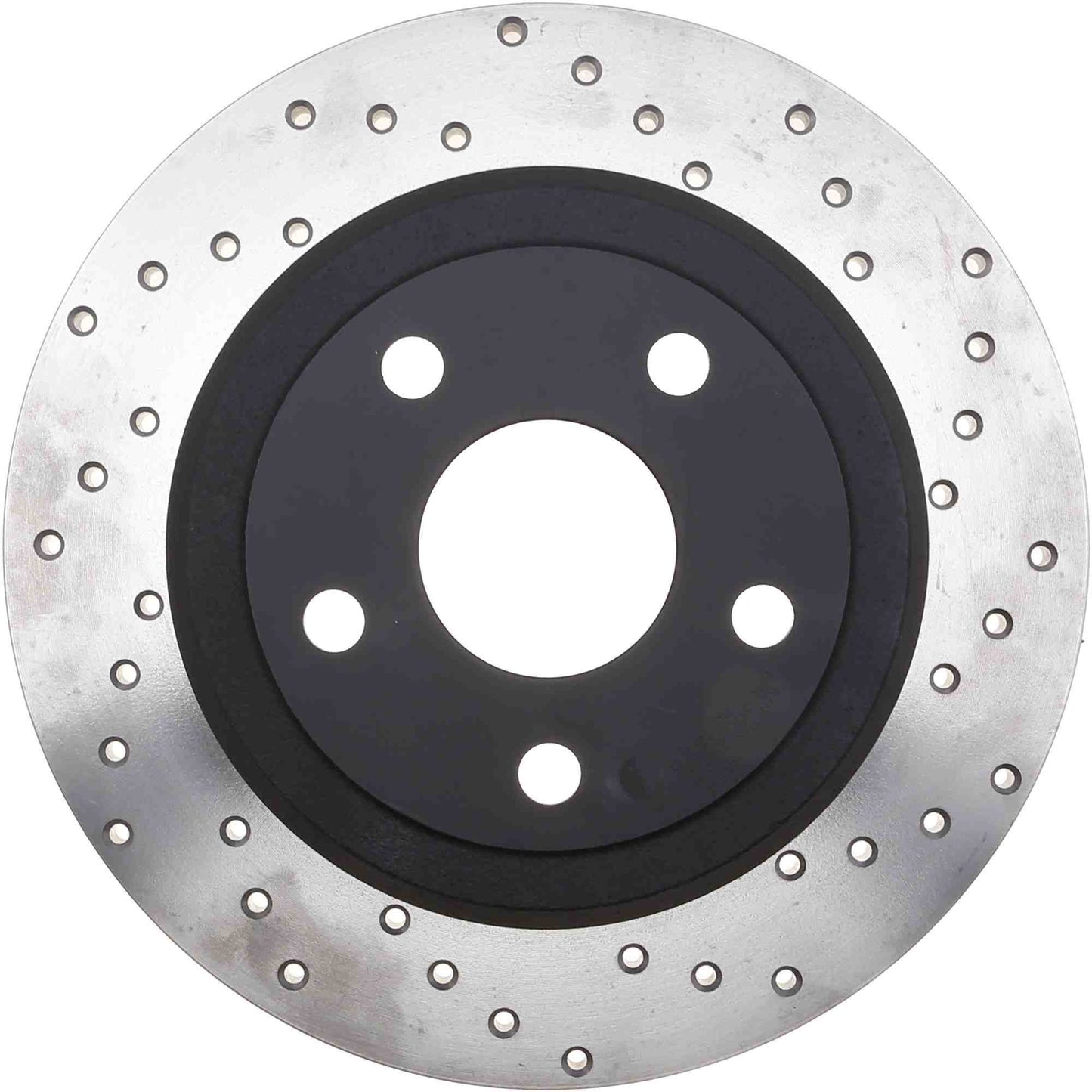 StopTech Sport Cross Drilled Brake Rotor; Rear Left
