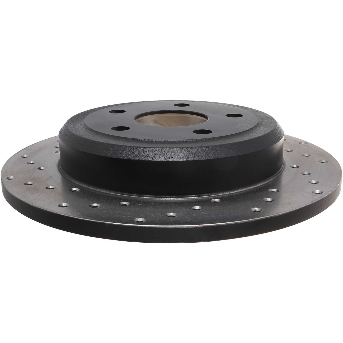 StopTech Sport Cross Drilled Brake Rotor; Rear Right