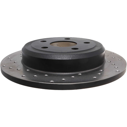 StopTech Sport Cross Drilled Brake Rotor; Rear Right