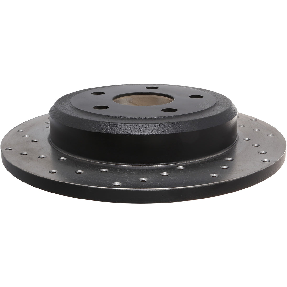 StopTech Sport Cross Drilled Brake Rotor; Rear Right