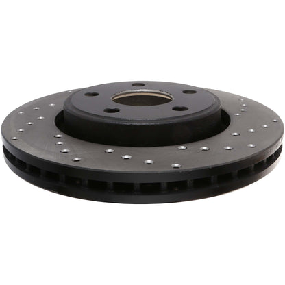 StopTech Sport Cross Drilled Brake Rotor - Front Right 128.58006L