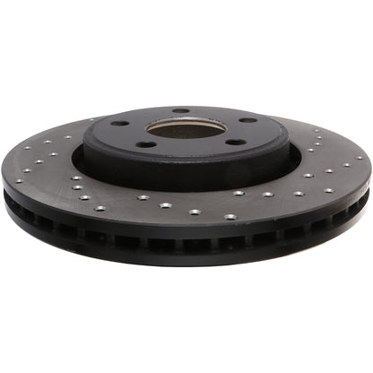 StopTech Sport Cross Drilled Brake Rotor - Front Right 128.58006L
