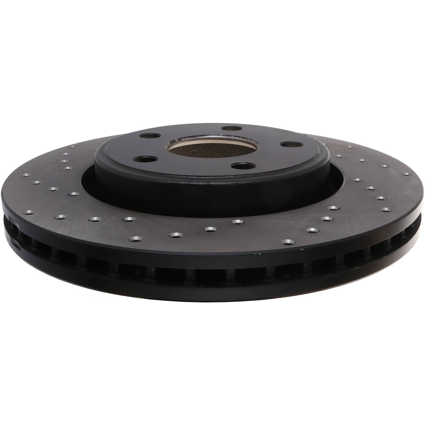 StopTech Sport Cross Drilled Brake Rotor; Front Right
