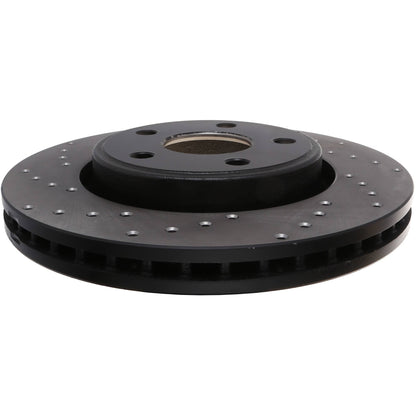 StopTech Sport Cross Drilled Brake Rotor; Front Right