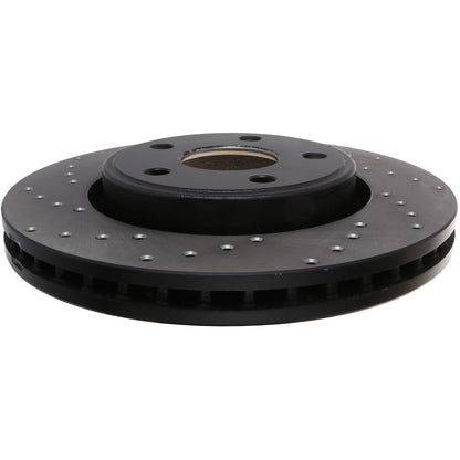StopTech Sport Cross Drilled Brake Rotor; Front Right