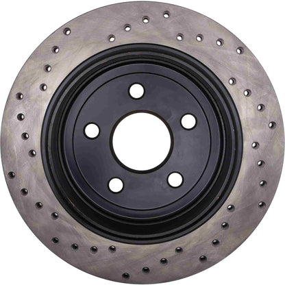 StopTech Sport Cryo Cross Drilled Brake Rotor; Rear Left