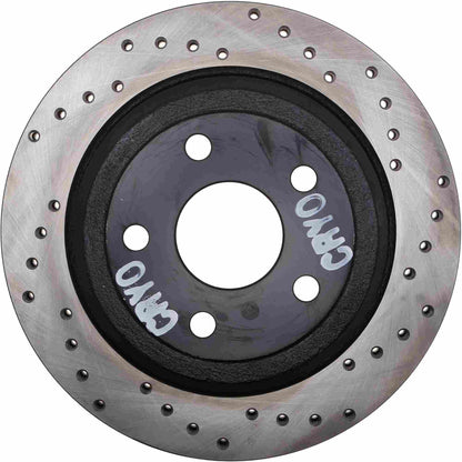StopTech Sport Cryo Cross Drilled Brake Rotor; Rear Left