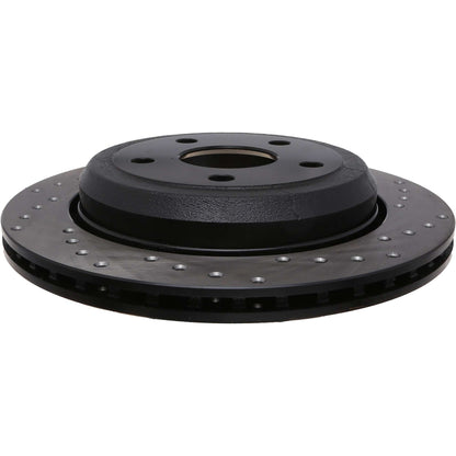 StopTech Sport Cross Drilled Brake Rotor; Rear Left