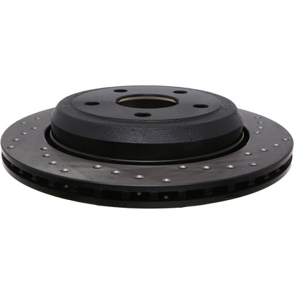 StopTech Sport Cross Drilled Brake Rotor; Rear Left