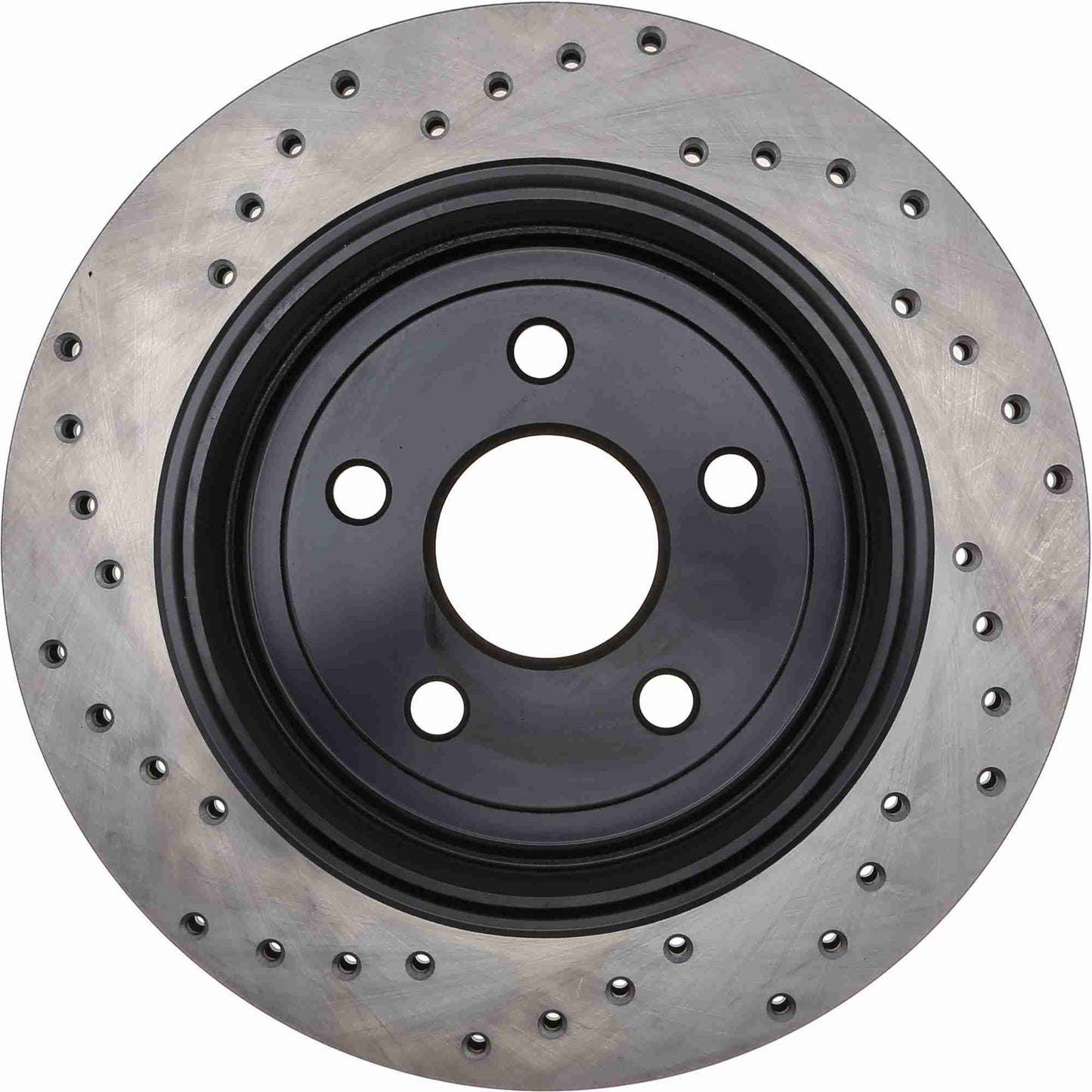 StopTech Sport Cross Drilled Brake Rotor; Rear Left