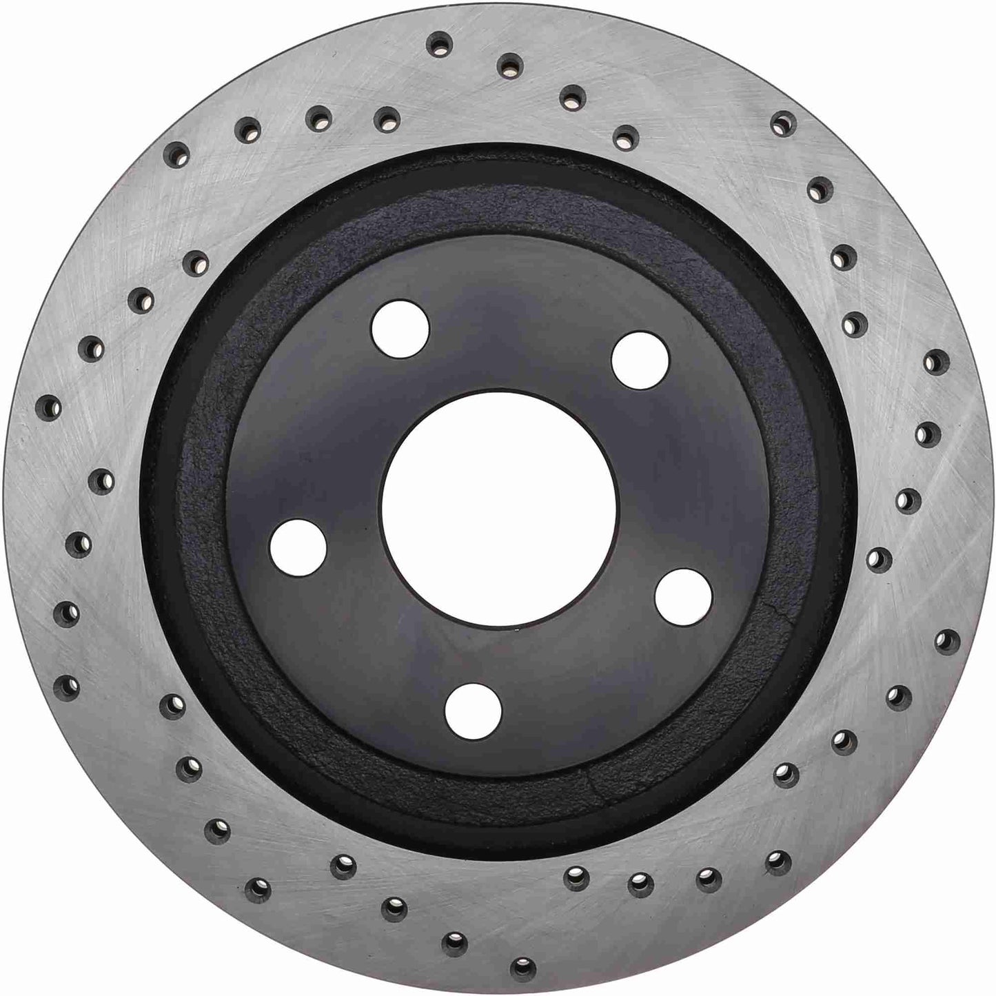 StopTech Sport Cross Drilled Brake Rotor; Rear Left