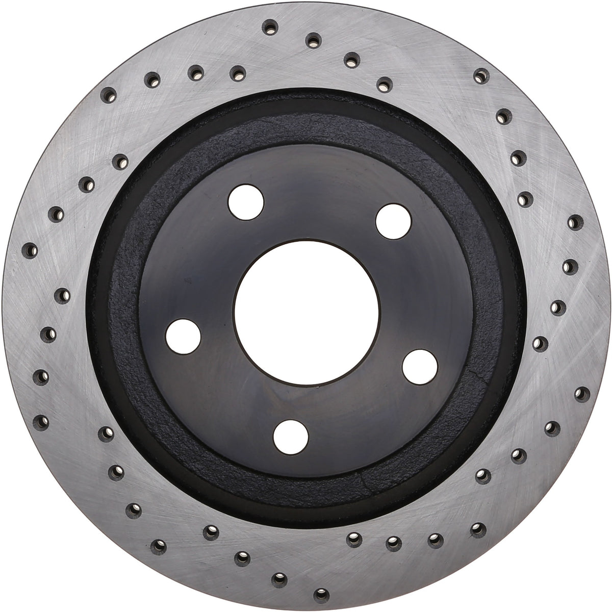 StopTech Sport Cross Drilled Brake Rotor; Rear Left
