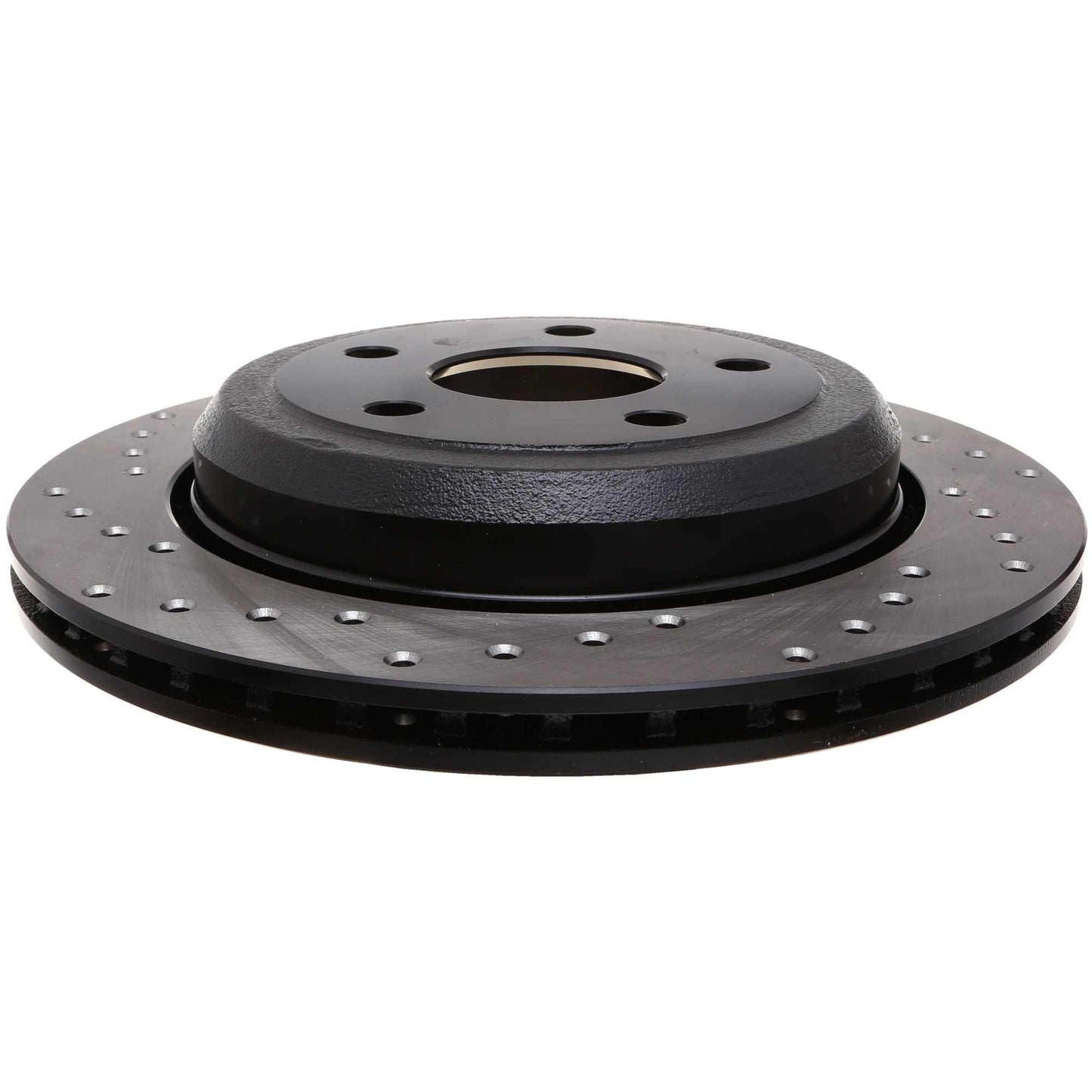 StopTech Sport Cross Drilled Brake Rotor; Rear Right