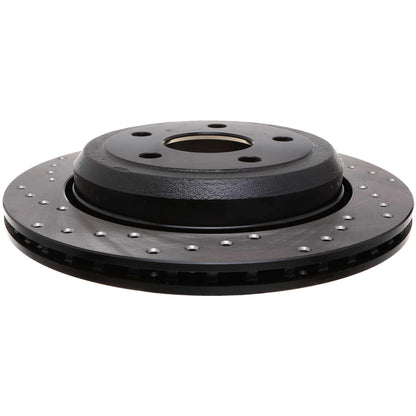 StopTech Sport Cross Drilled Brake Rotor; Rear Right