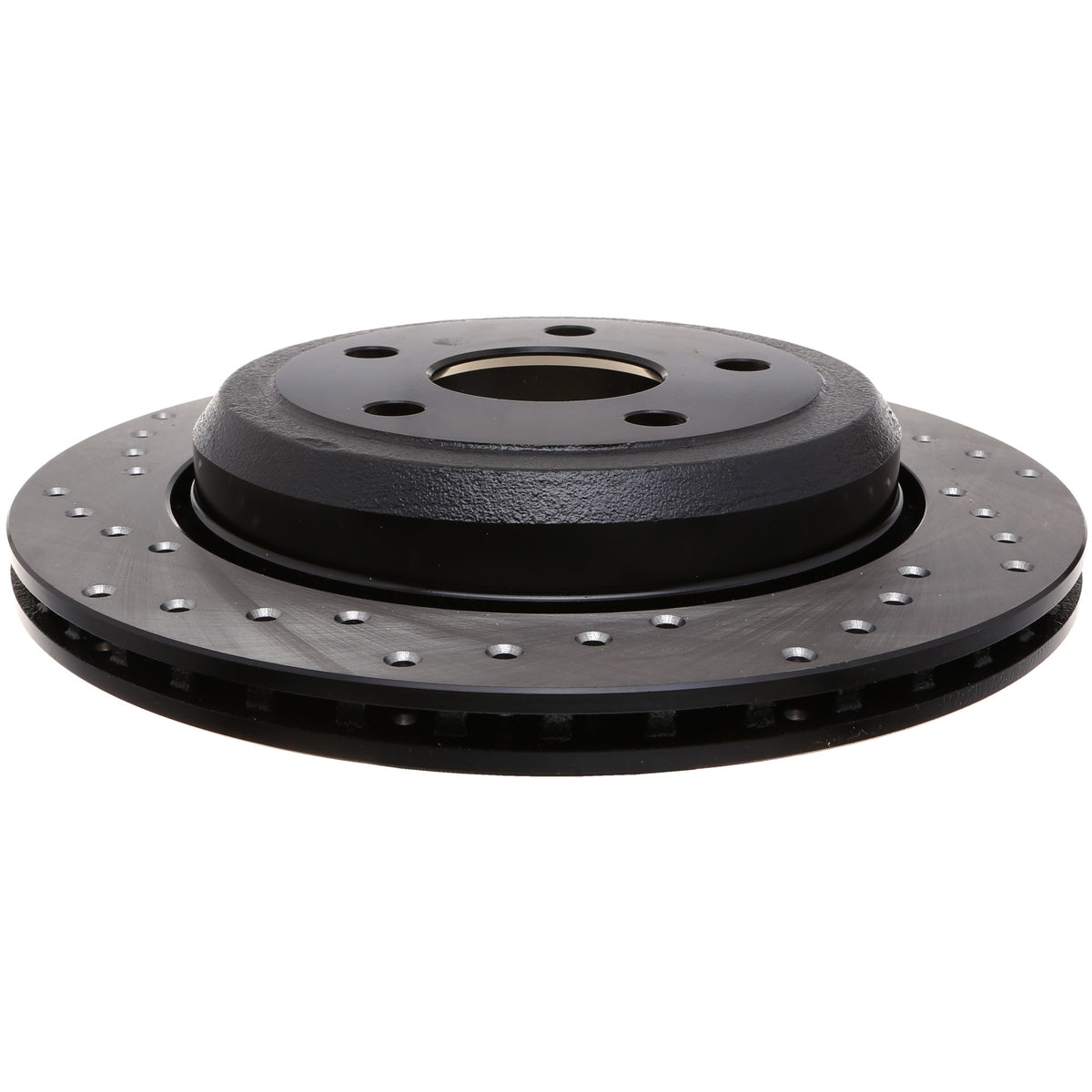 StopTech Sport Cross Drilled Brake Rotor; Rear Right