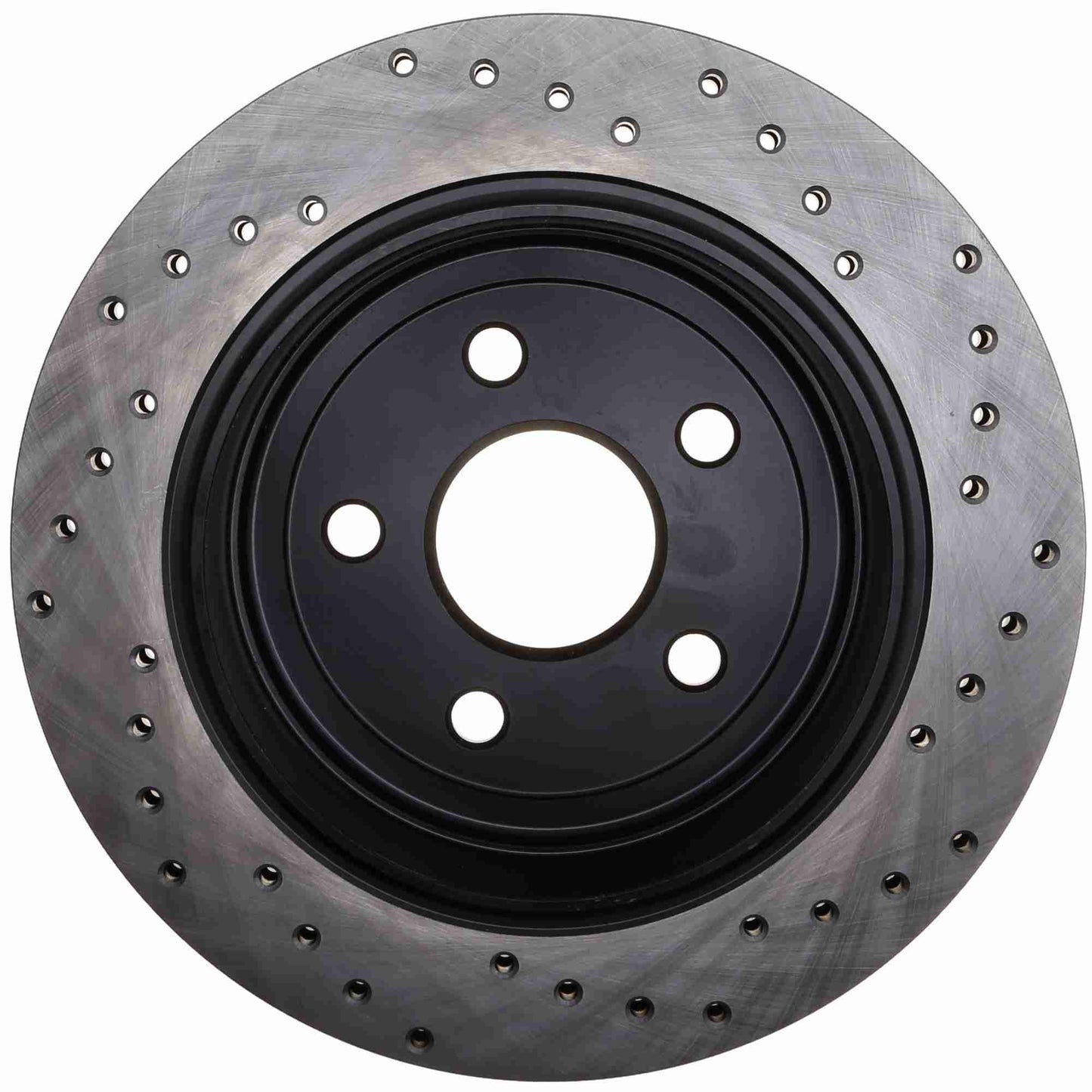 StopTech Sport Cross Drilled Brake Rotor; Rear Right