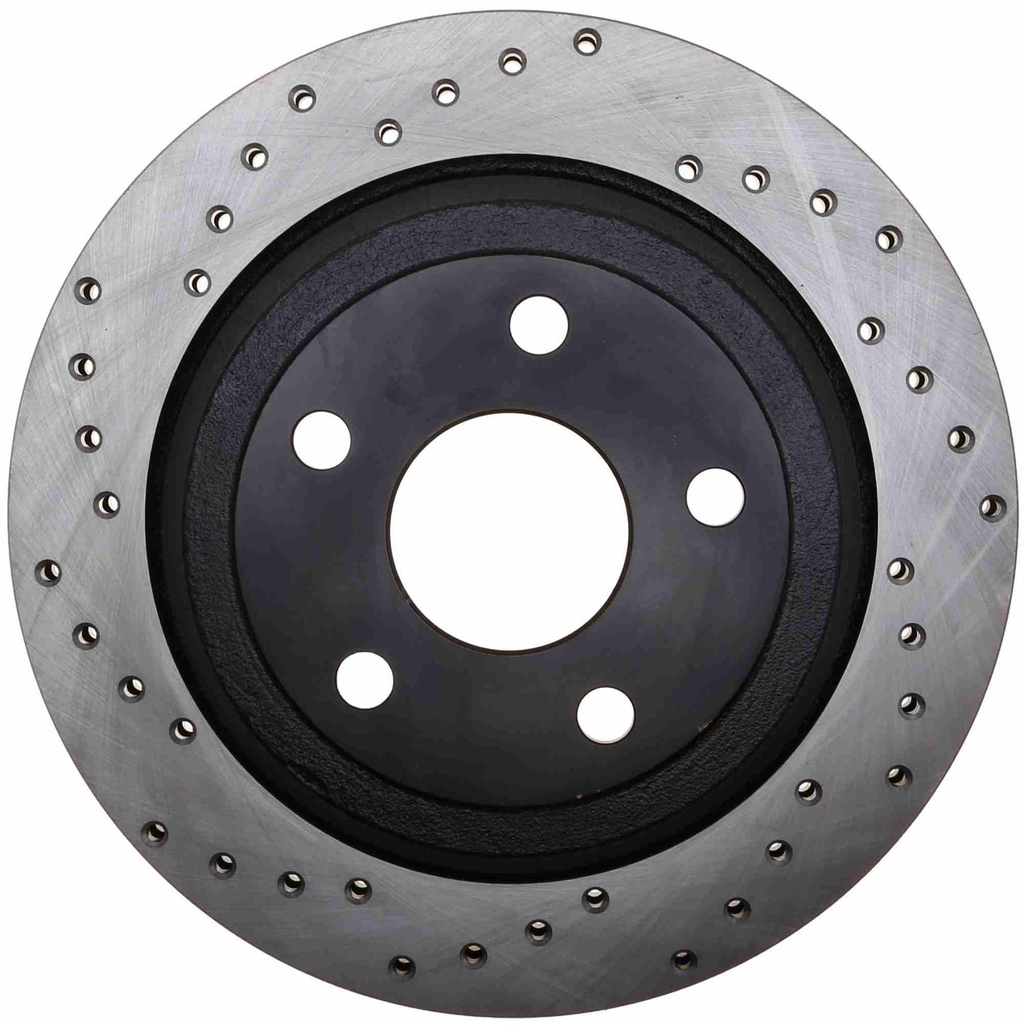 StopTech Sport Cross Drilled Brake Rotor; Rear Right