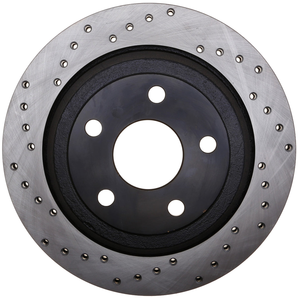 StopTech Sport Cross Drilled Brake Rotor; Rear Right