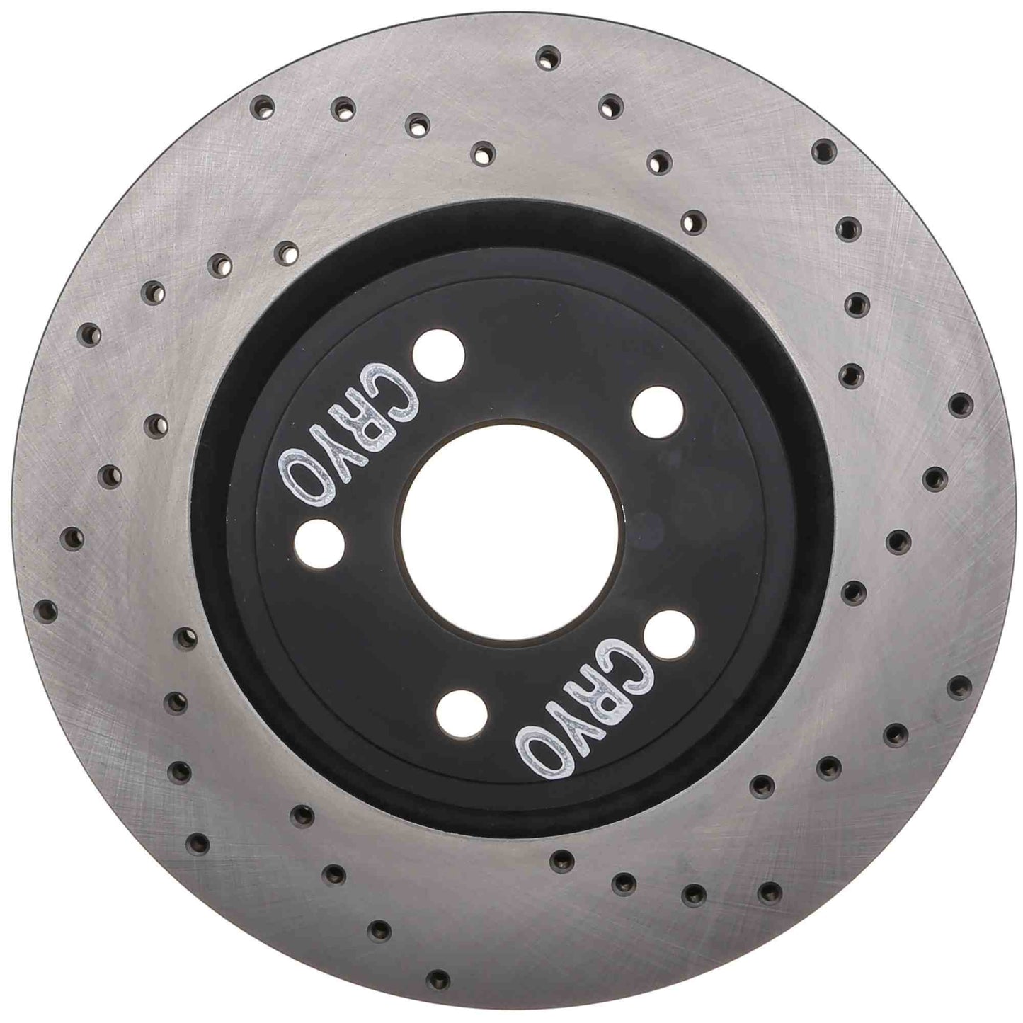 StopTech Sport Cryo Cross Drilled Brake Rotor; Front Left