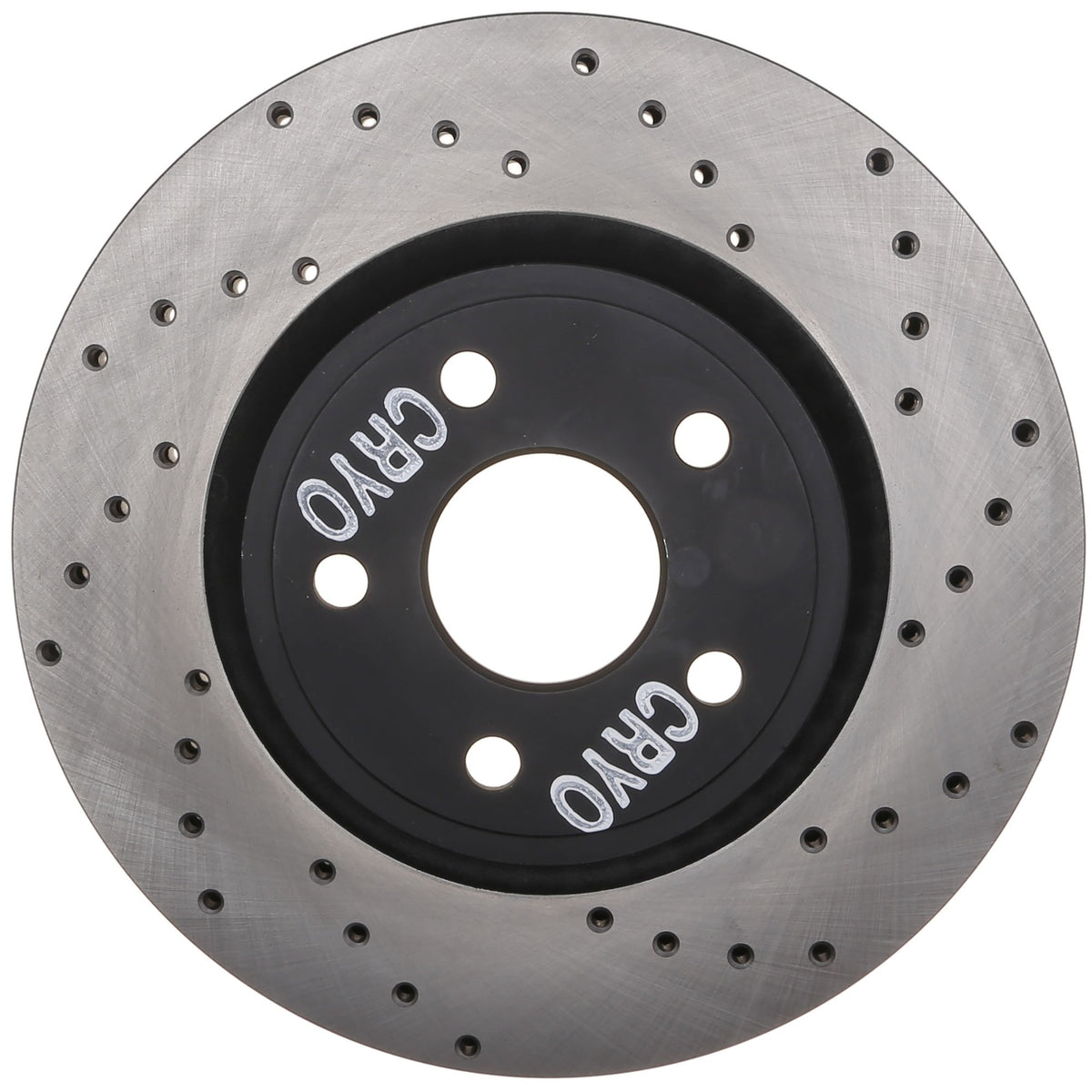 StopTech Sport Cryo Cross Drilled Brake Rotor; Front Left