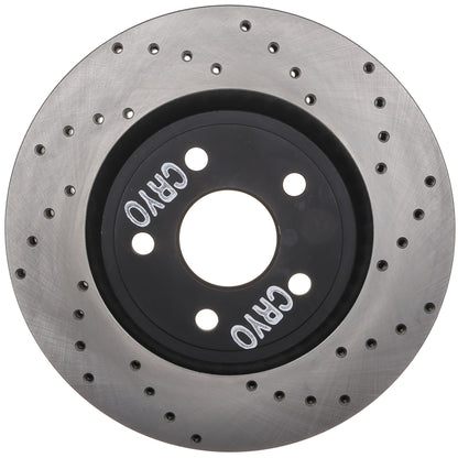 StopTech Sport Cryo Cross Drilled Brake Rotor; Front Left
