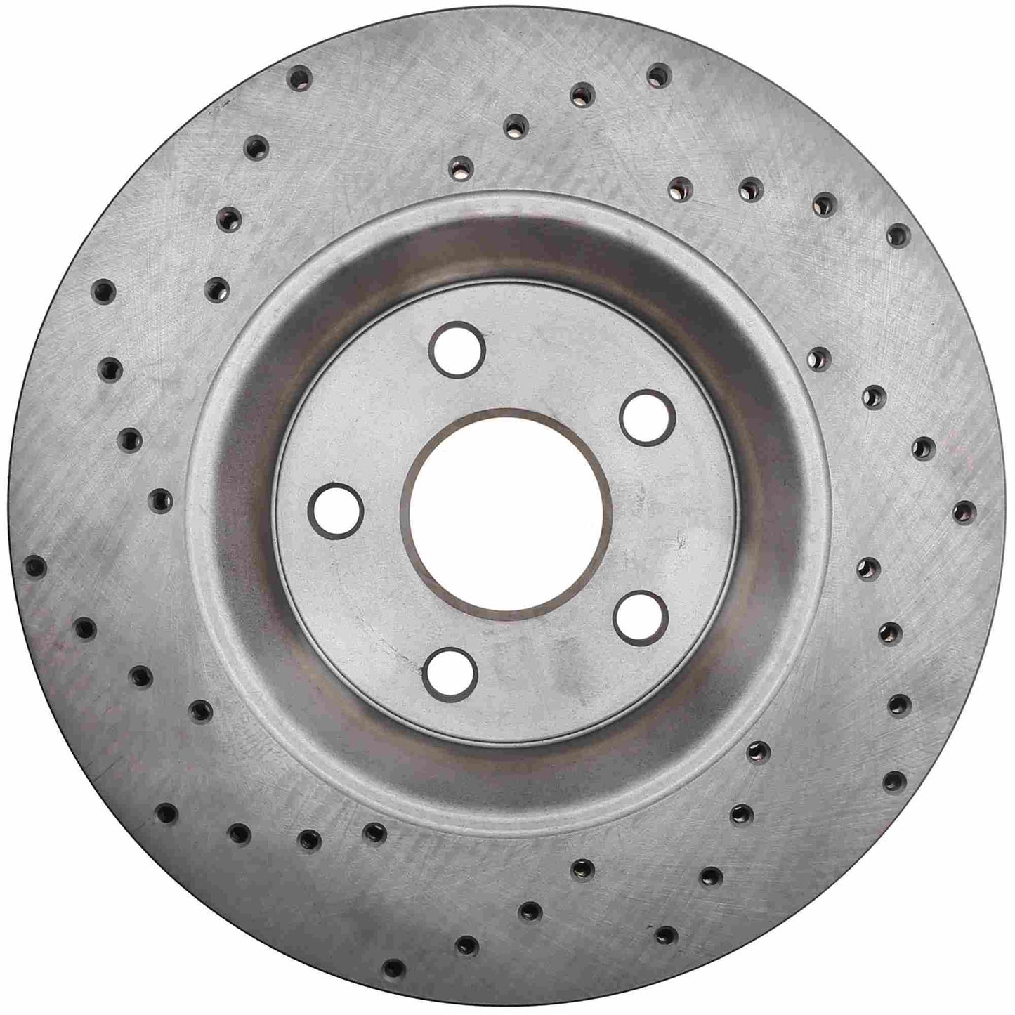 StopTech Sport Cross Drilled Brake Rotor; Front Left