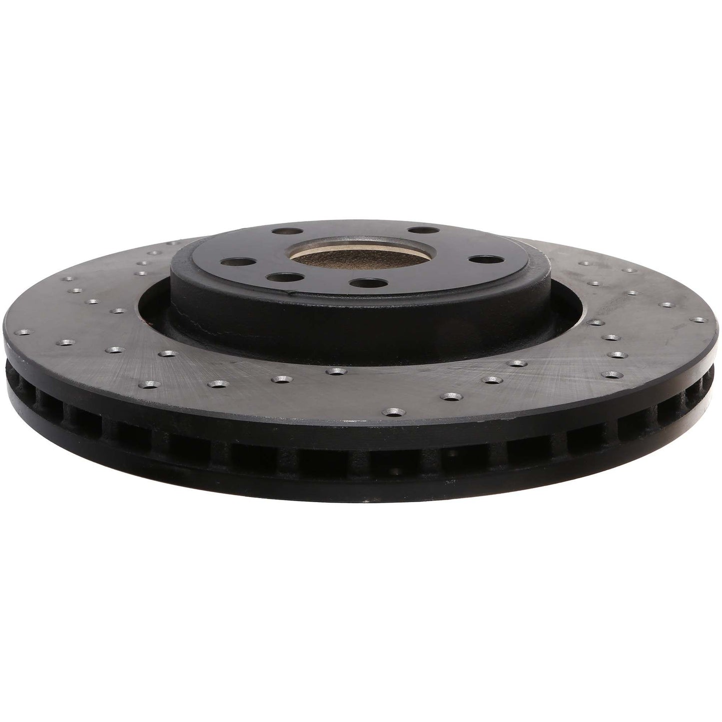 StopTech Sport Cross Drilled Brake Rotor; Front Right