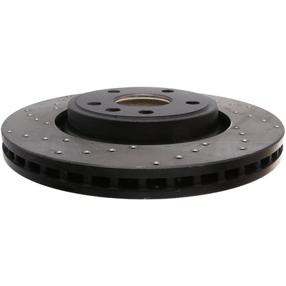 StopTech Sport Cross Drilled Brake Rotor; Front Right