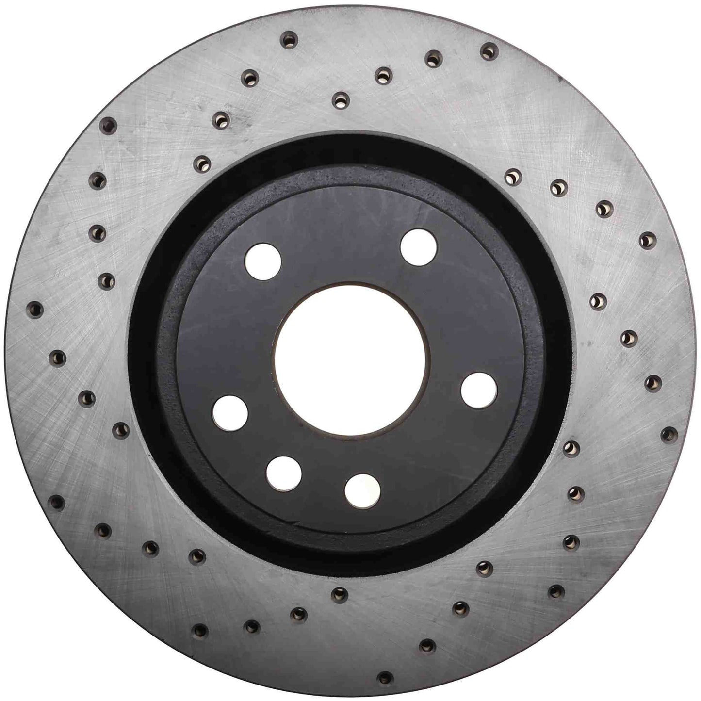 StopTech Sport Cross Drilled Brake Rotor; Front Right
