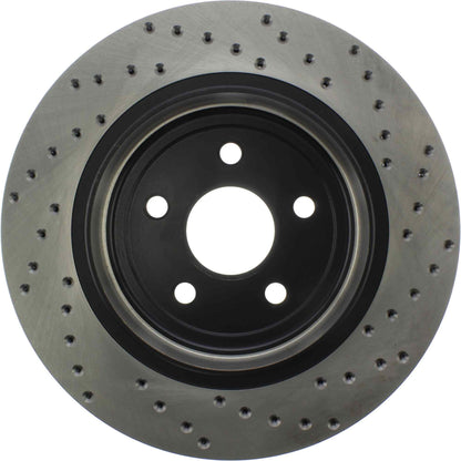 StopTech Sport Cross Drilled Brake Rotor; Rear Right