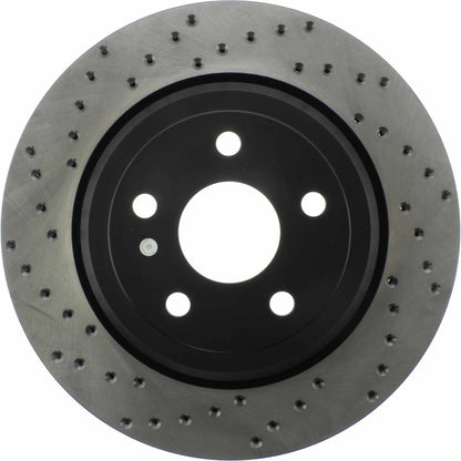 StopTech Sport Cross Drilled Brake Rotor; Rear Right