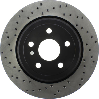 StopTech Sport Cross Drilled Brake Rotor; Rear Right