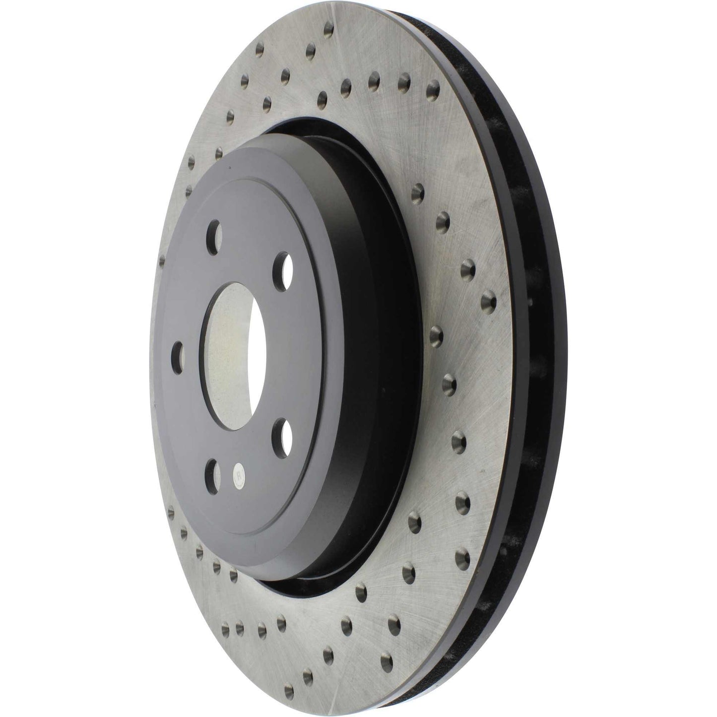 StopTech Sport Cross Drilled Brake Rotor; Rear Right