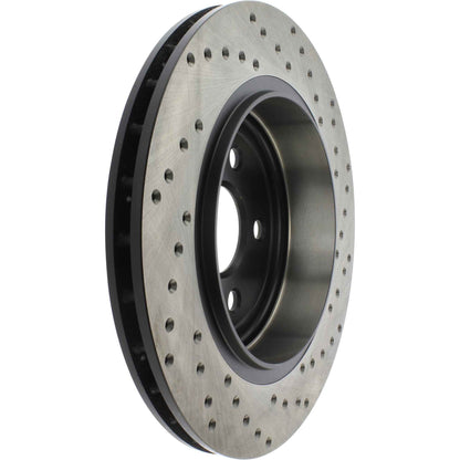 StopTech Sport Cross Drilled Brake Rotor; Rear Right