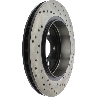StopTech Sport Cross Drilled Brake Rotor; Rear Right