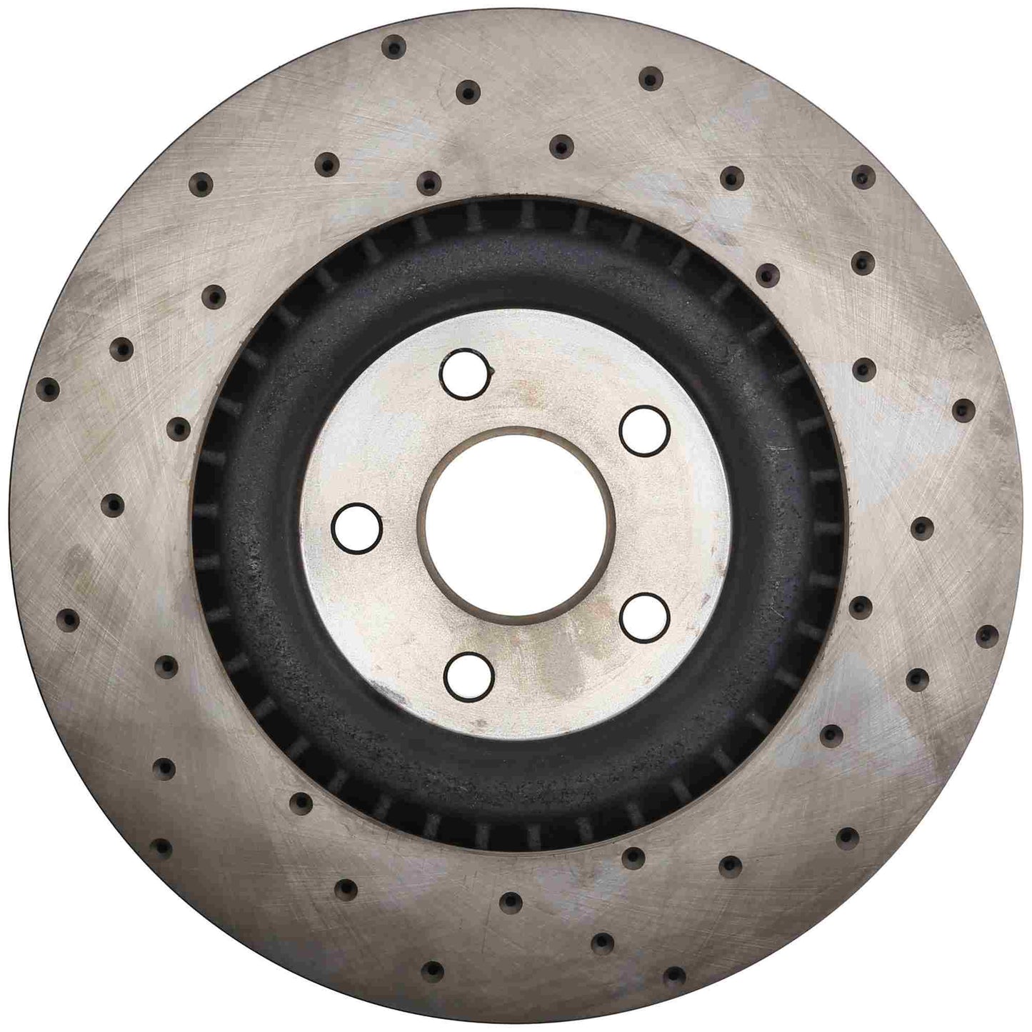 StopTech Sport Cross Drilled Brake Rotor; Front Right