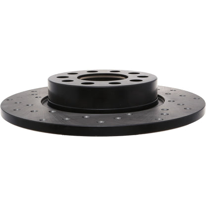 StopTech Sport Cross Drilled Brake Rotor; Rear Right