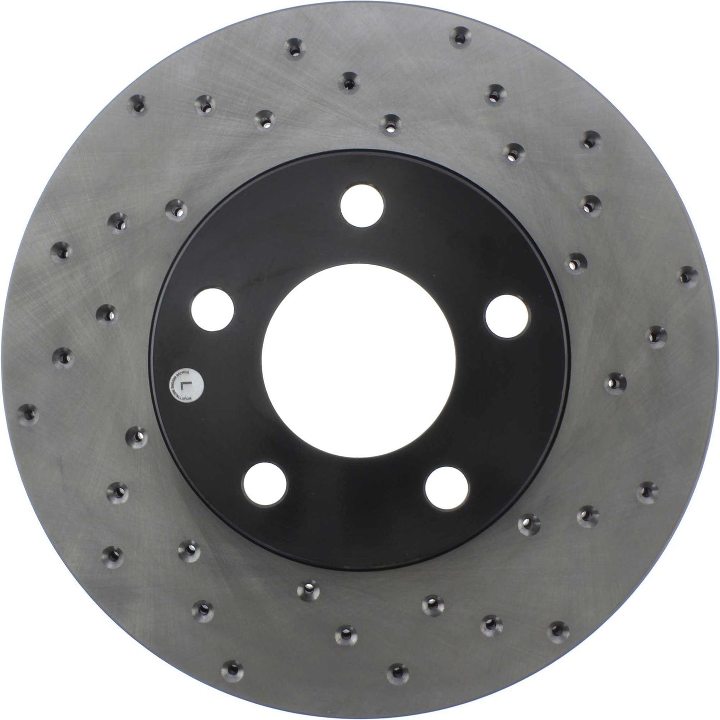 StopTech Sport Cryo Cross Drilled Brake Rotor; Front Left