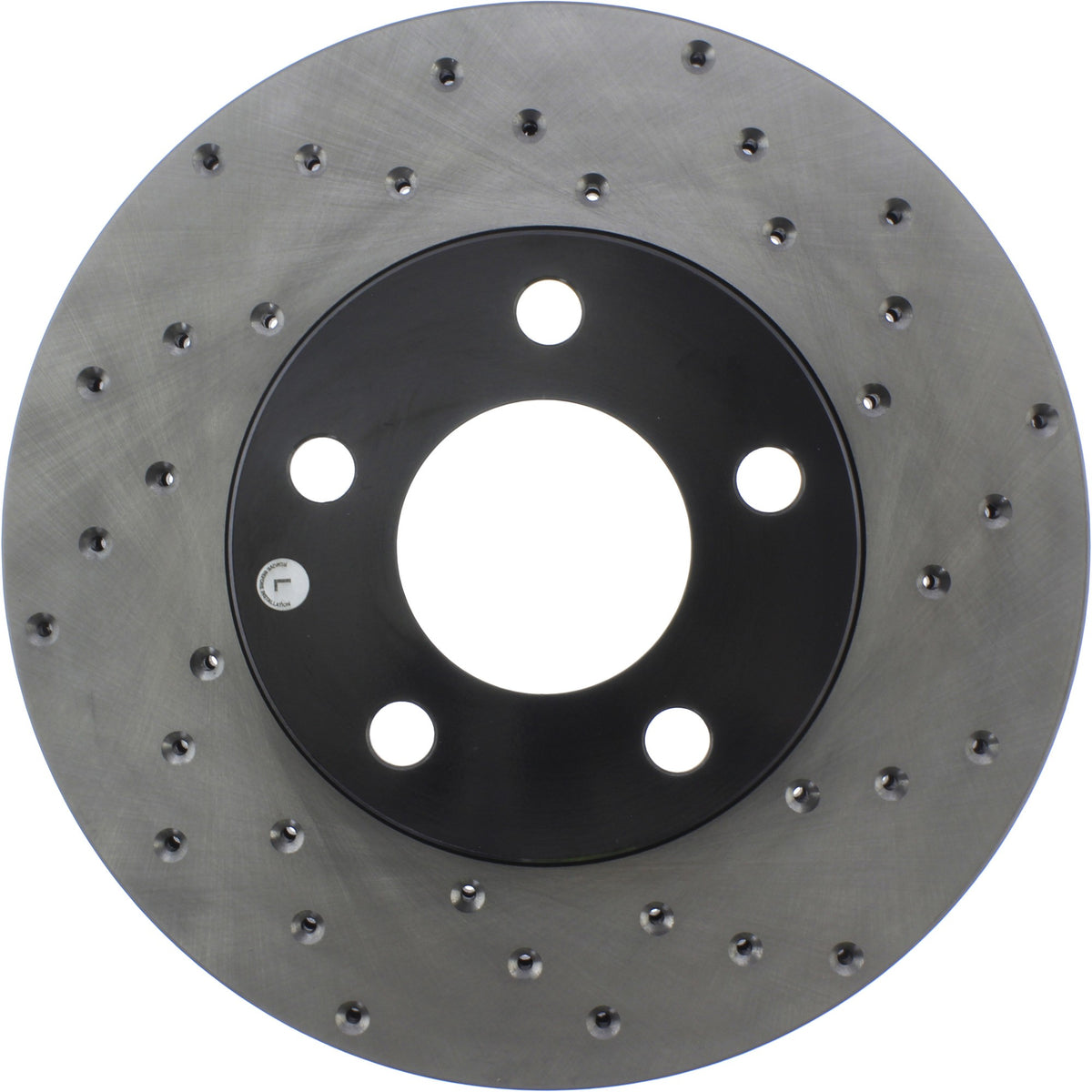StopTech Sport Cryo Cross Drilled Brake Rotor; Front Left