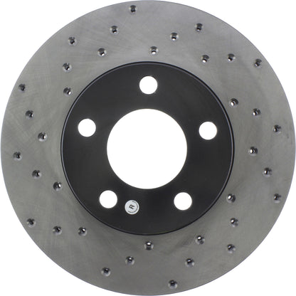 StopTech Sport Cryo Cross Drilled Brake Rotor; Front Right