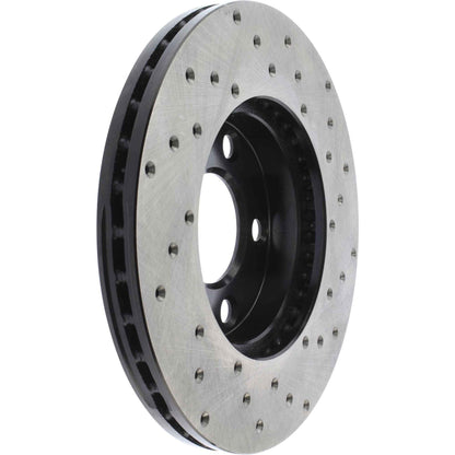 StopTech Sport Cryo Cross Drilled Brake Rotor; Front Right