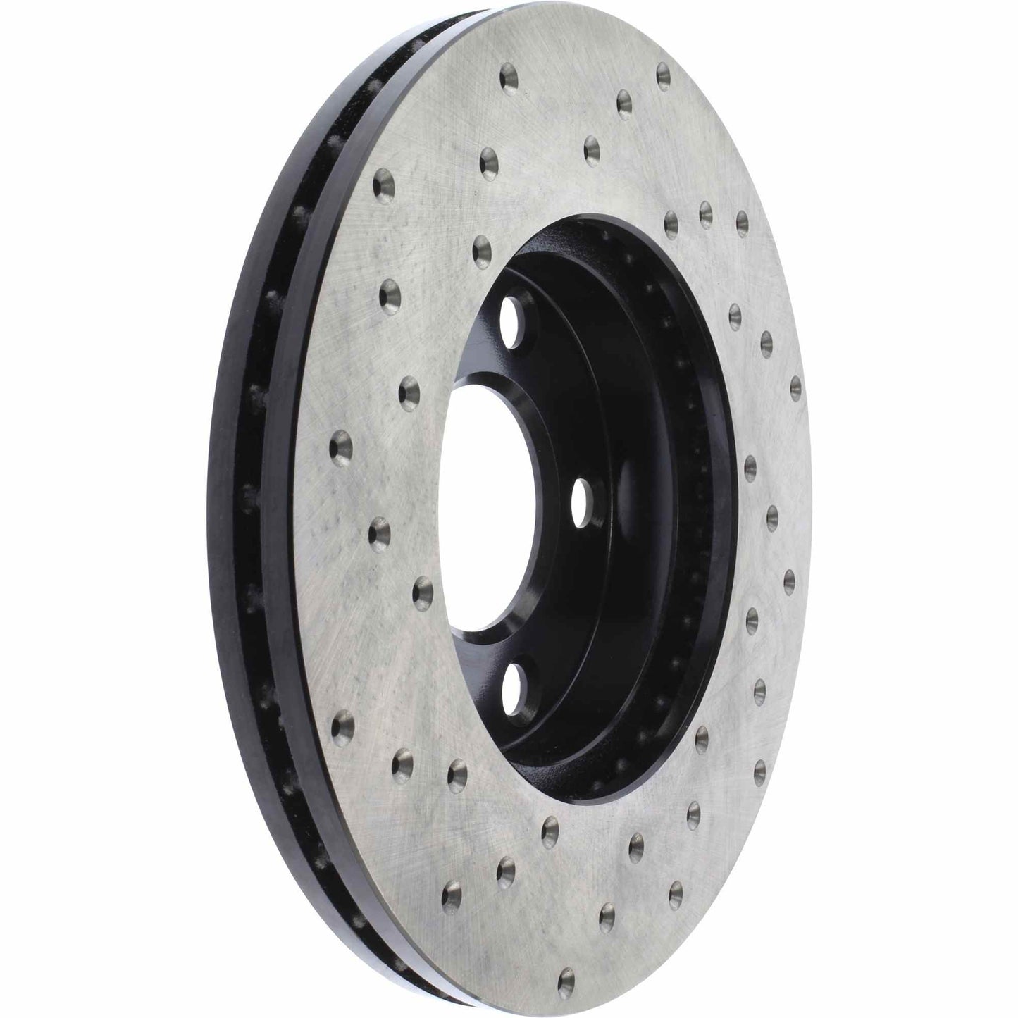 StopTech Sport Cross Drilled Brake Rotor; Front Left