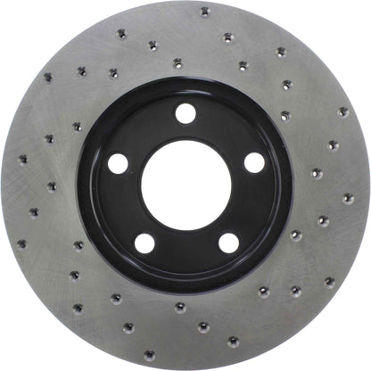 StopTech Sport Cross Drilled Brake Rotor; Front Right
