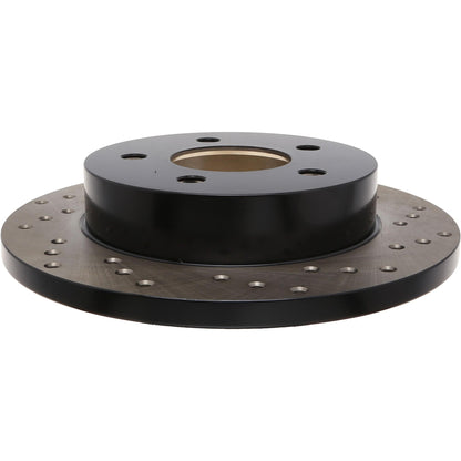 StopTech Sport Cross Drilled Brake Rotor; Rear Left
