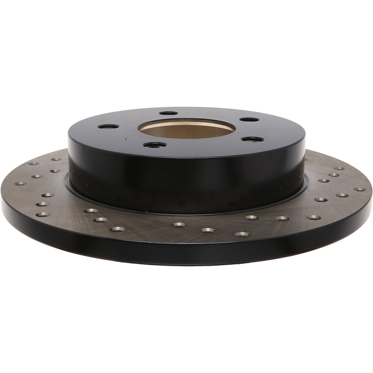 StopTech Sport Cross Drilled Brake Rotor; Rear Left