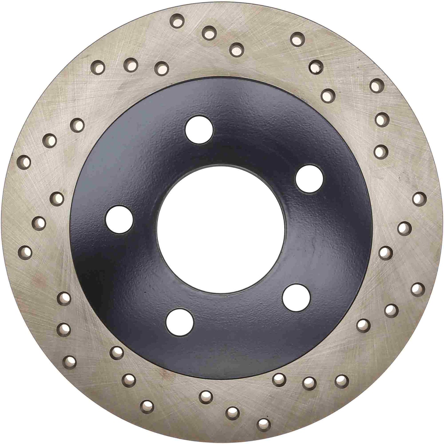 StopTech Sport Cross Drilled Brake Rotor; Rear Left
