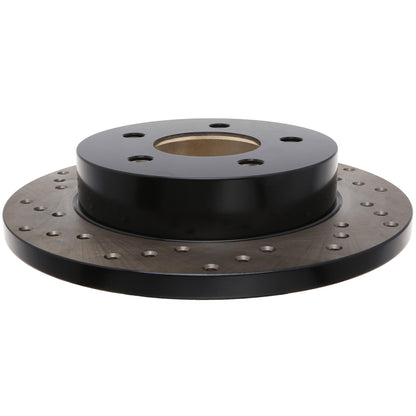 StopTech Sport Cross Drilled Brake Rotor; Rear Right