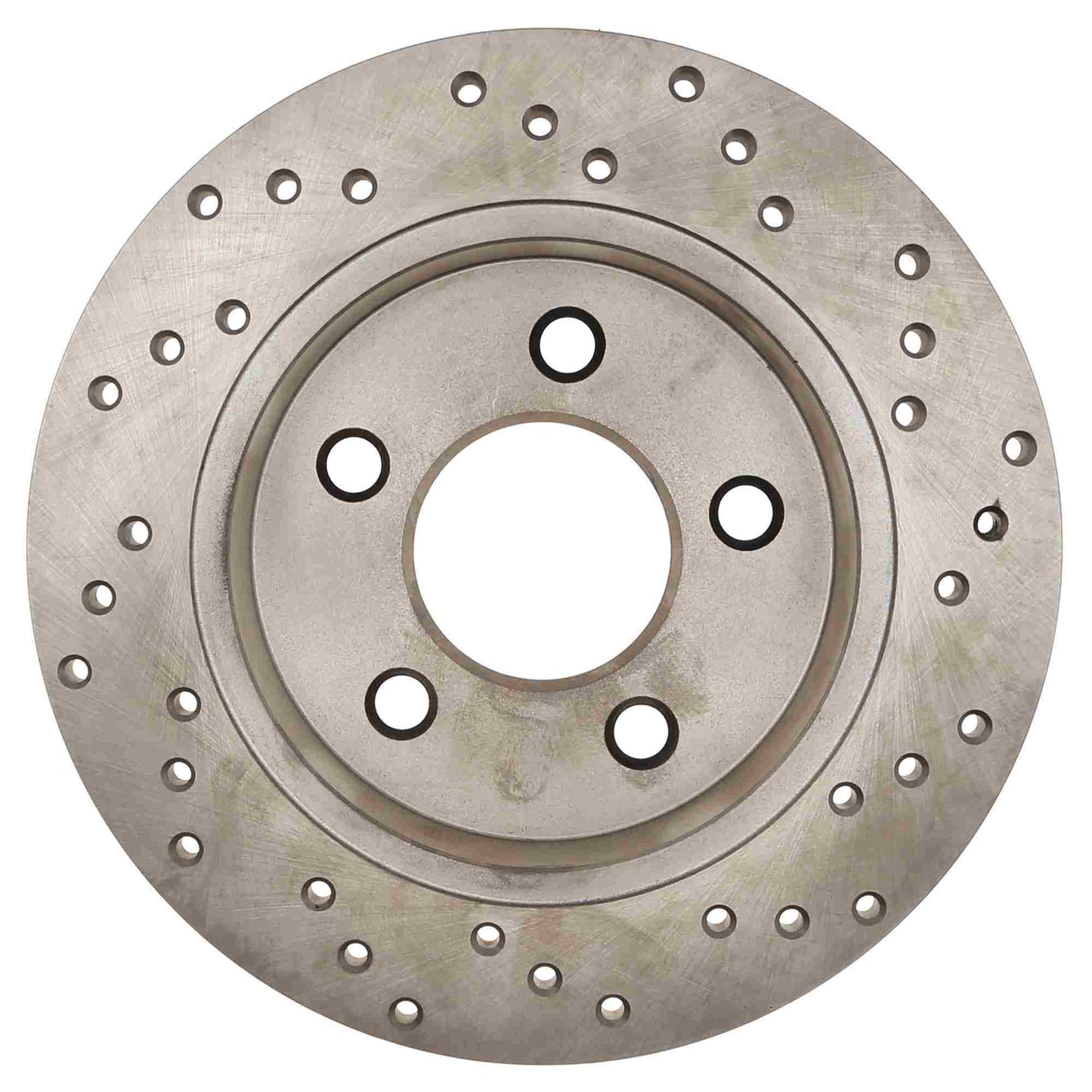 StopTech Sport Cross Drilled Brake Rotor; Rear Right