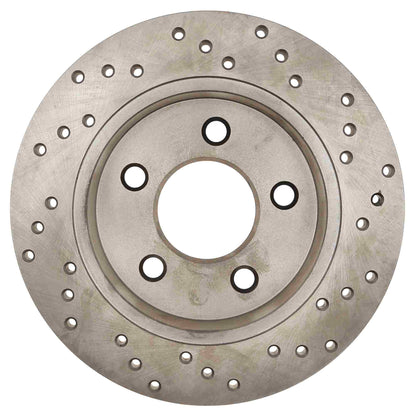 StopTech Sport Cross Drilled Brake Rotor; Rear Right