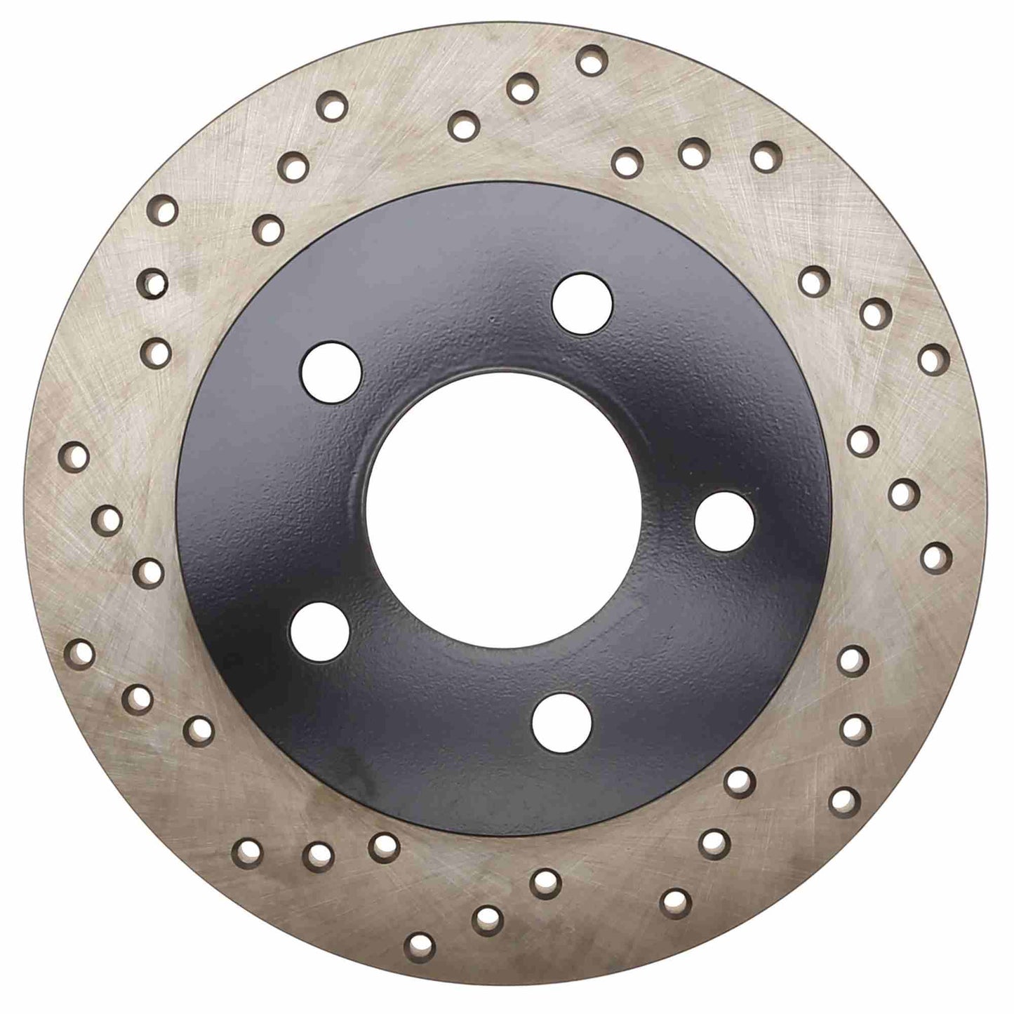 StopTech Sport Cross Drilled Brake Rotor; Rear Right